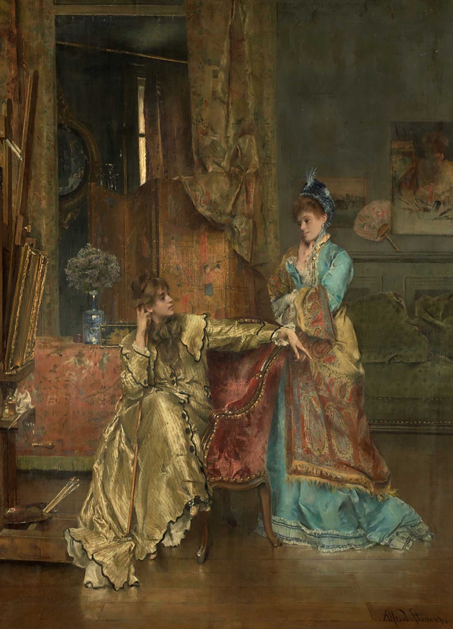 The-Visit-(c.-1870)-by-Alfred-Stevens